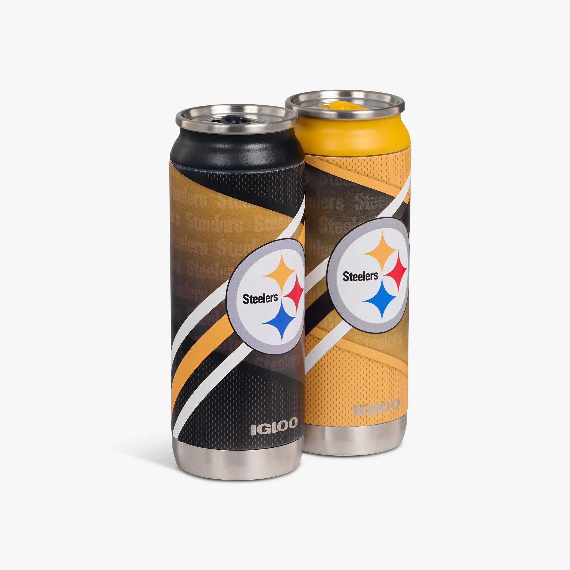 Igloo Durable Pittsburgh Steelers Home & Away 16 Oz Can 2-Pack - Image 4