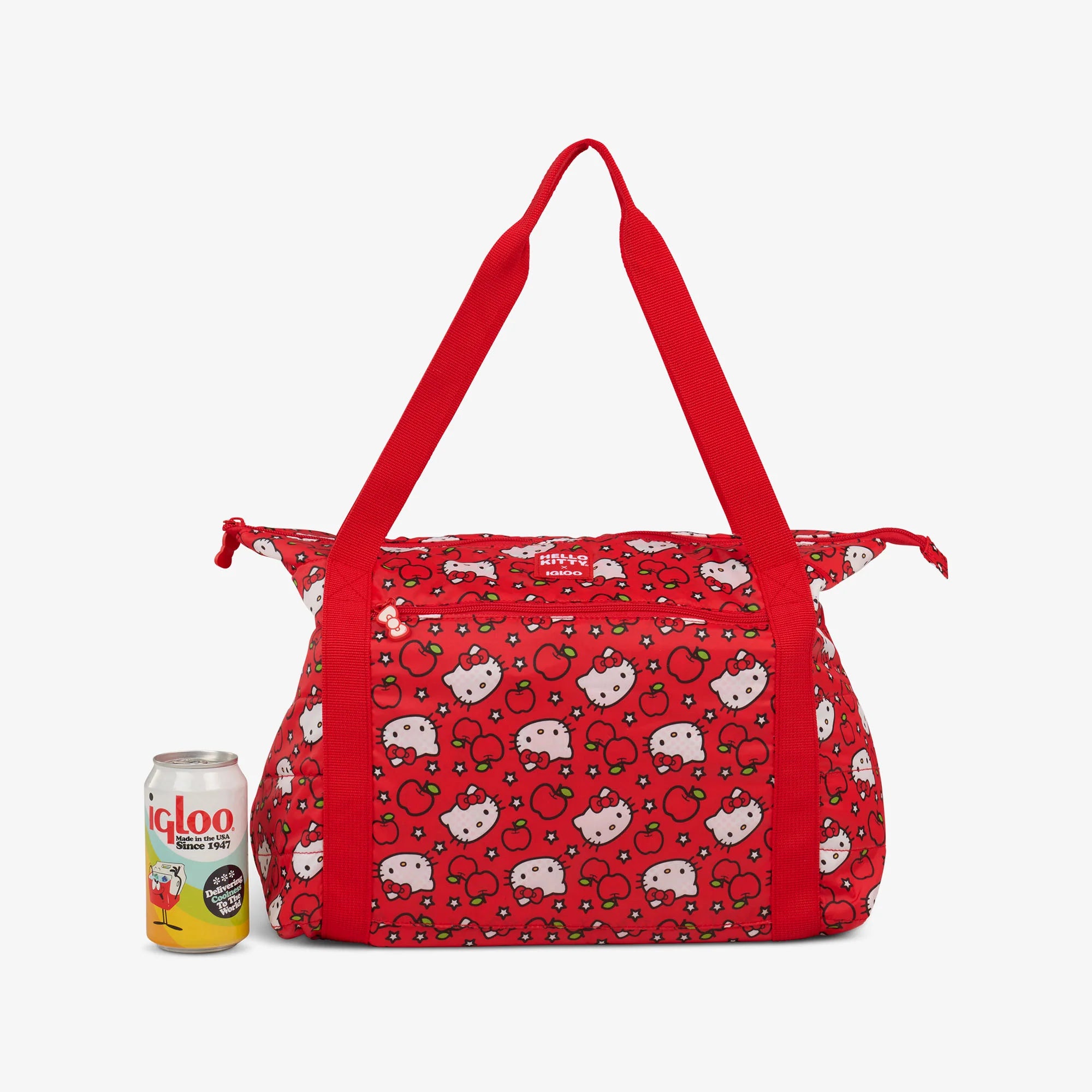 Igloo Durable Hello Kitty Red Apples Packable Puffer 20-Can Cooler Bag - Image 5