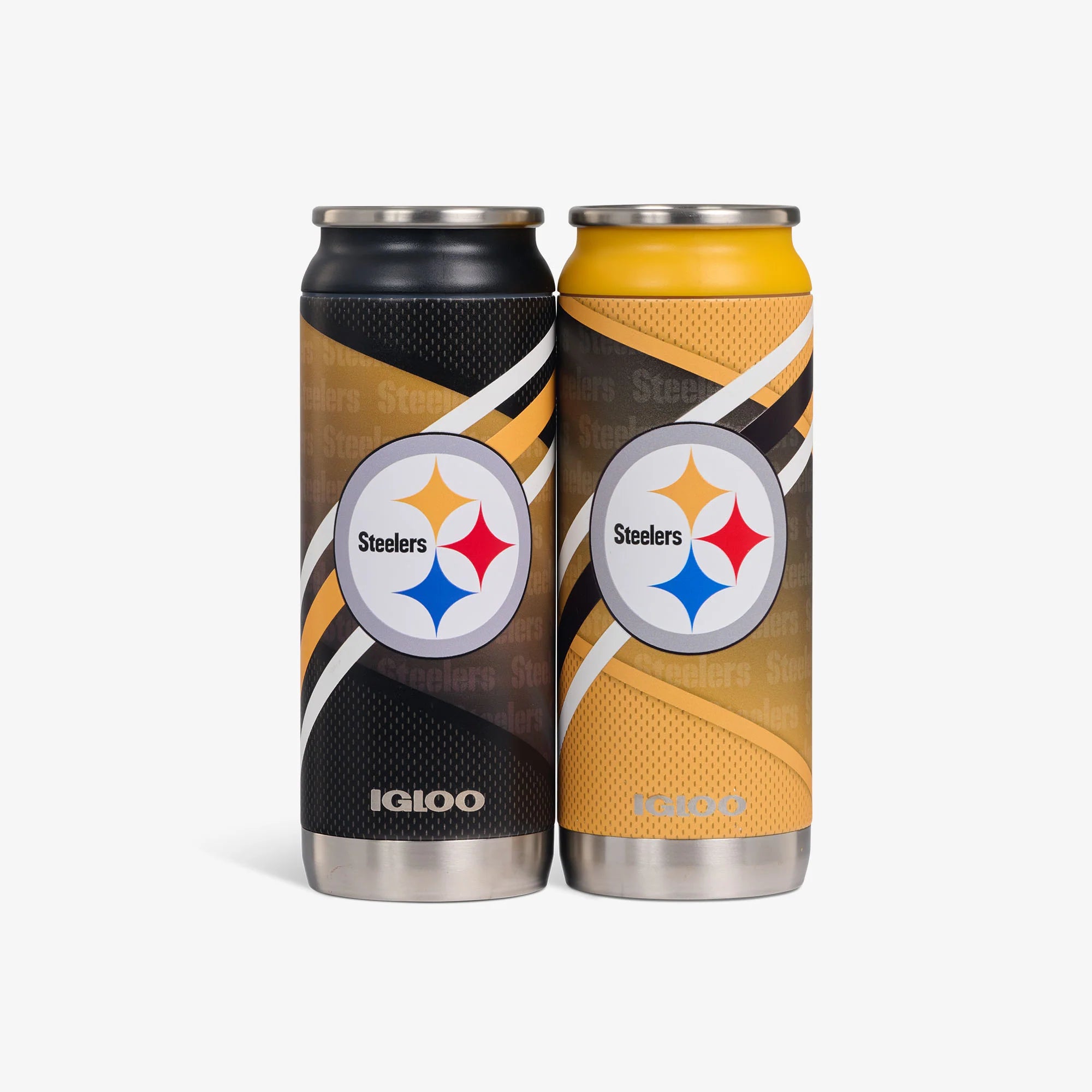 Igloo Durable Pittsburgh Steelers Home & Away 16 Oz Can 2-Pack