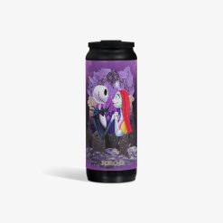 Igloo Durable Disney Tim Burtons The Nightmare Before Christmas Jack Skellington & Sally 16 Oz Flip n Sip Tumbler