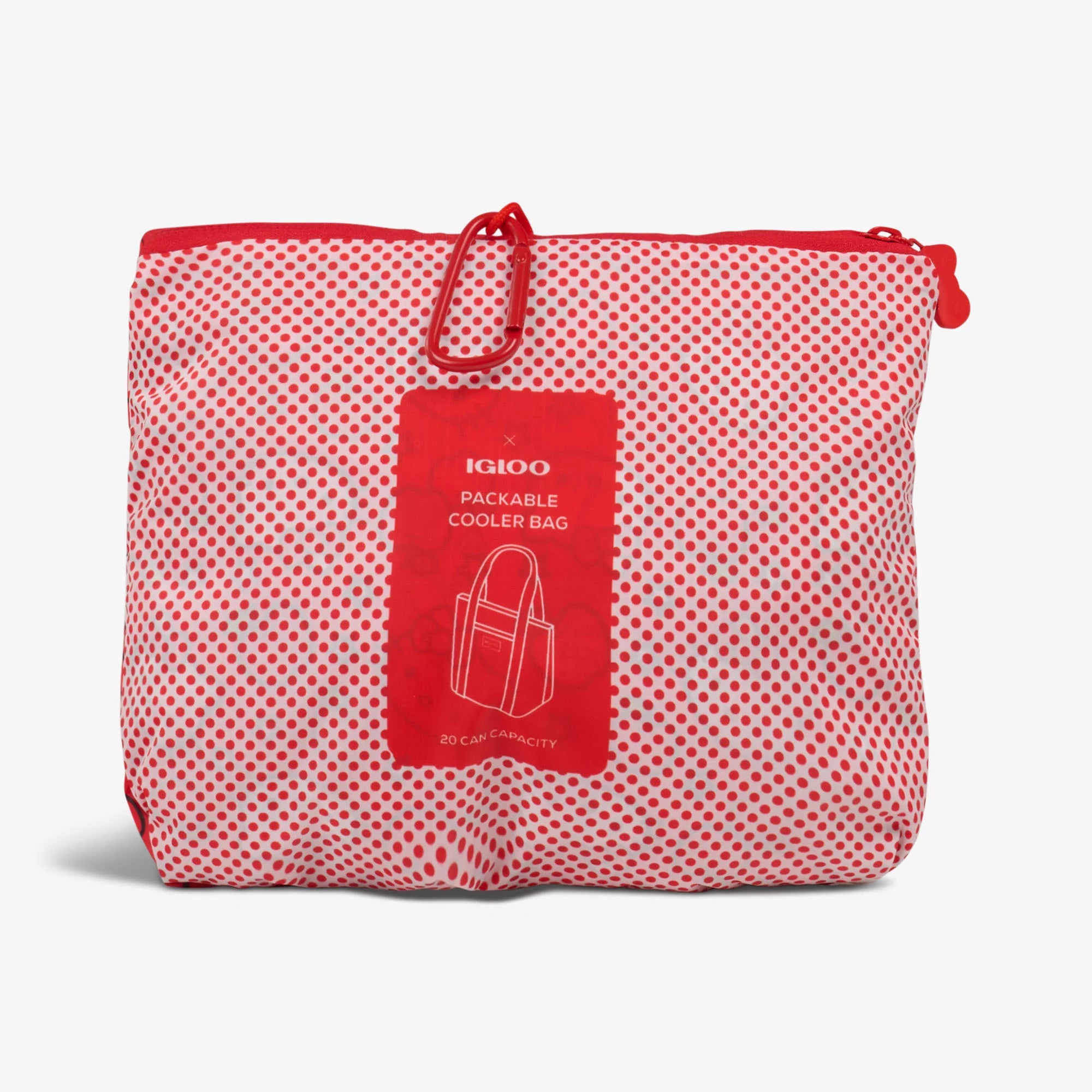 Igloo Durable Hello Kitty Red Apples Packable Puffer 20-Can Cooler Bag - Image 3