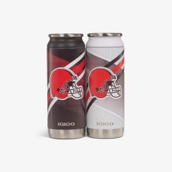 Igloo Durable Cleveland Browns Home & Away 16 Oz Can 2-Pack