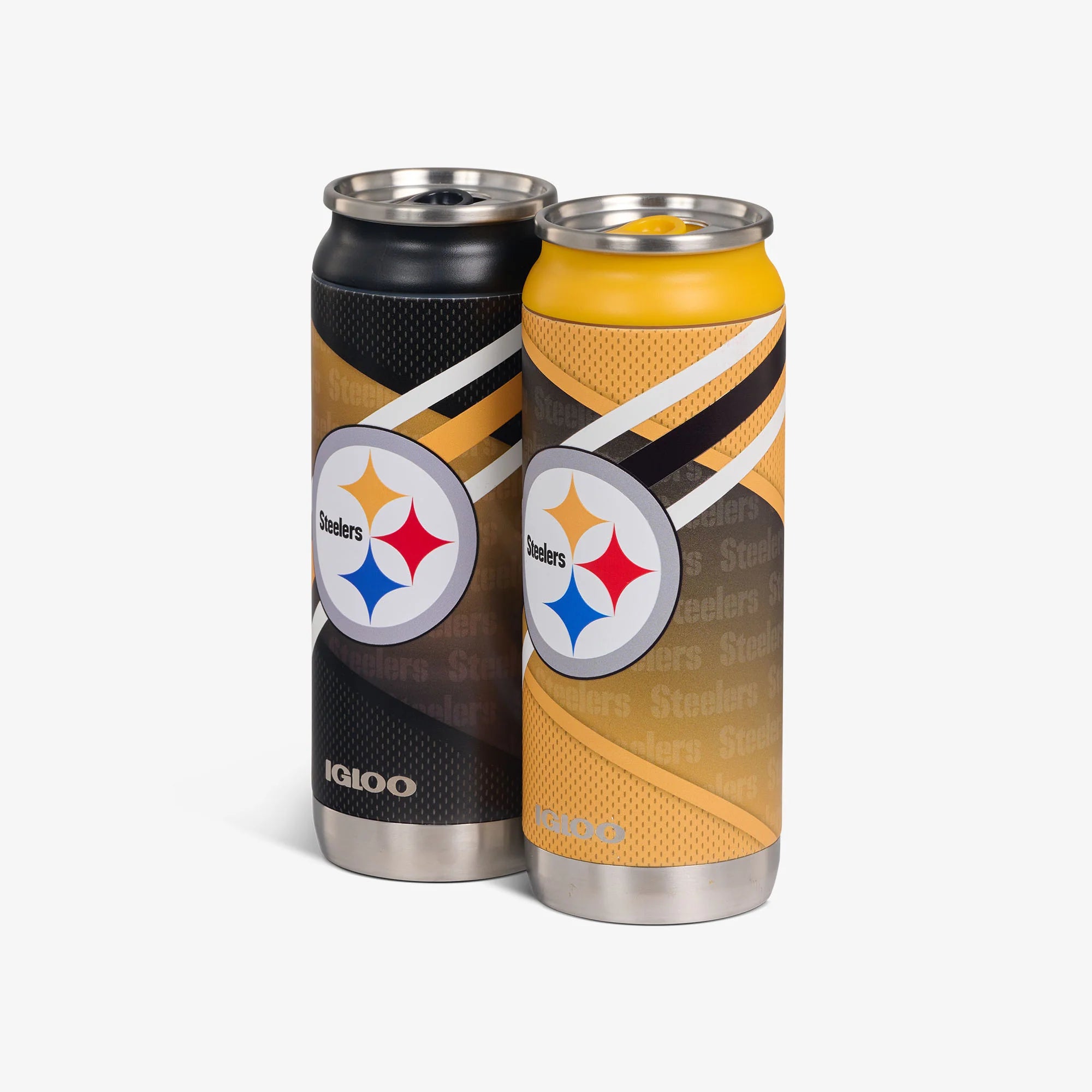 Igloo Durable Pittsburgh Steelers Home & Away 16 Oz Can 2-Pack - Image 2